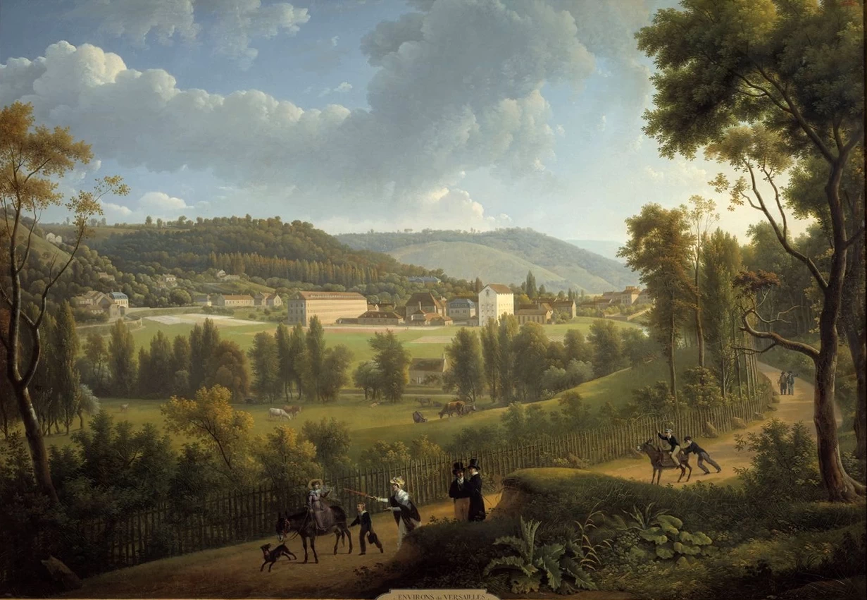 Alexandre Hyacinthe Dunouy - Veduta del villaggio di Jouy en Josas, Château de Versailles